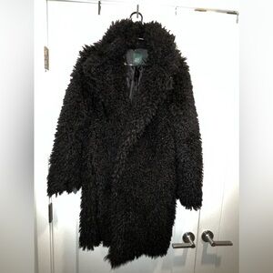 Women’s teddy coat- black size small